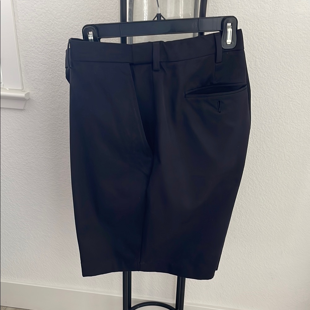 2 Pair Croft & Barrow Men's Flat Front Black Shorts